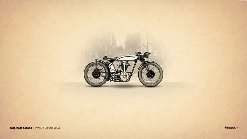 Minimalist Motorcycle on Dog, bmw cafe racer HD wallpaper