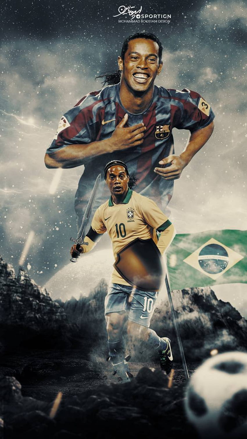 Ronaldinho Gaúcho por ElnazTajaddod, ronaldinho iphone Papel de parede de celular HD