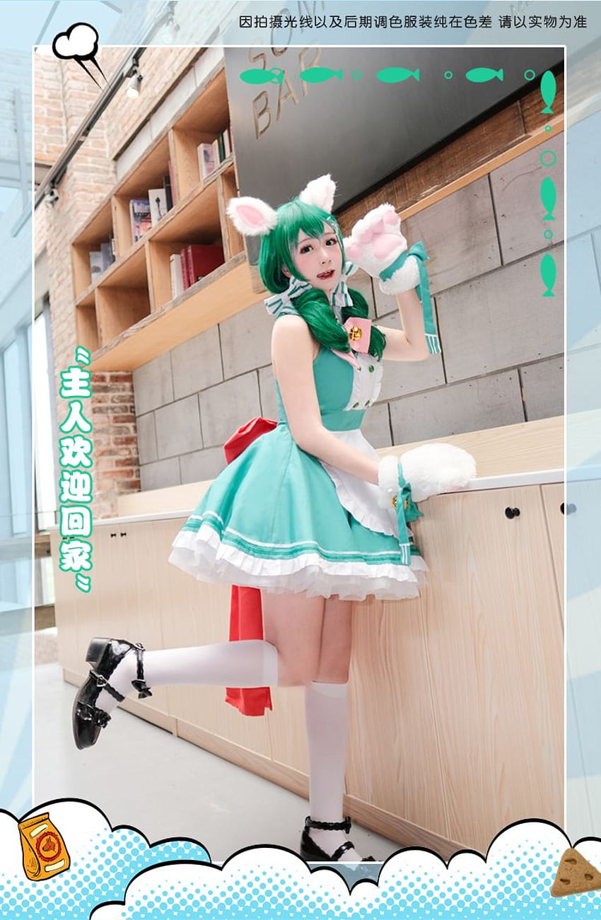 Japanese Anime Cosplay Costume Bowknot Maid Uniform Apron Dress School Plus  Size | eBay