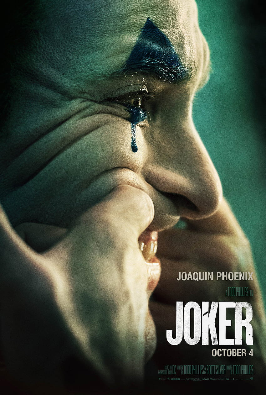 : Film Joker 2019, Joaquin Phoenix, aktor, pria, menangis, poster film, film, DC Comics 1300x1927, joker menangis wallpaper ponsel HD