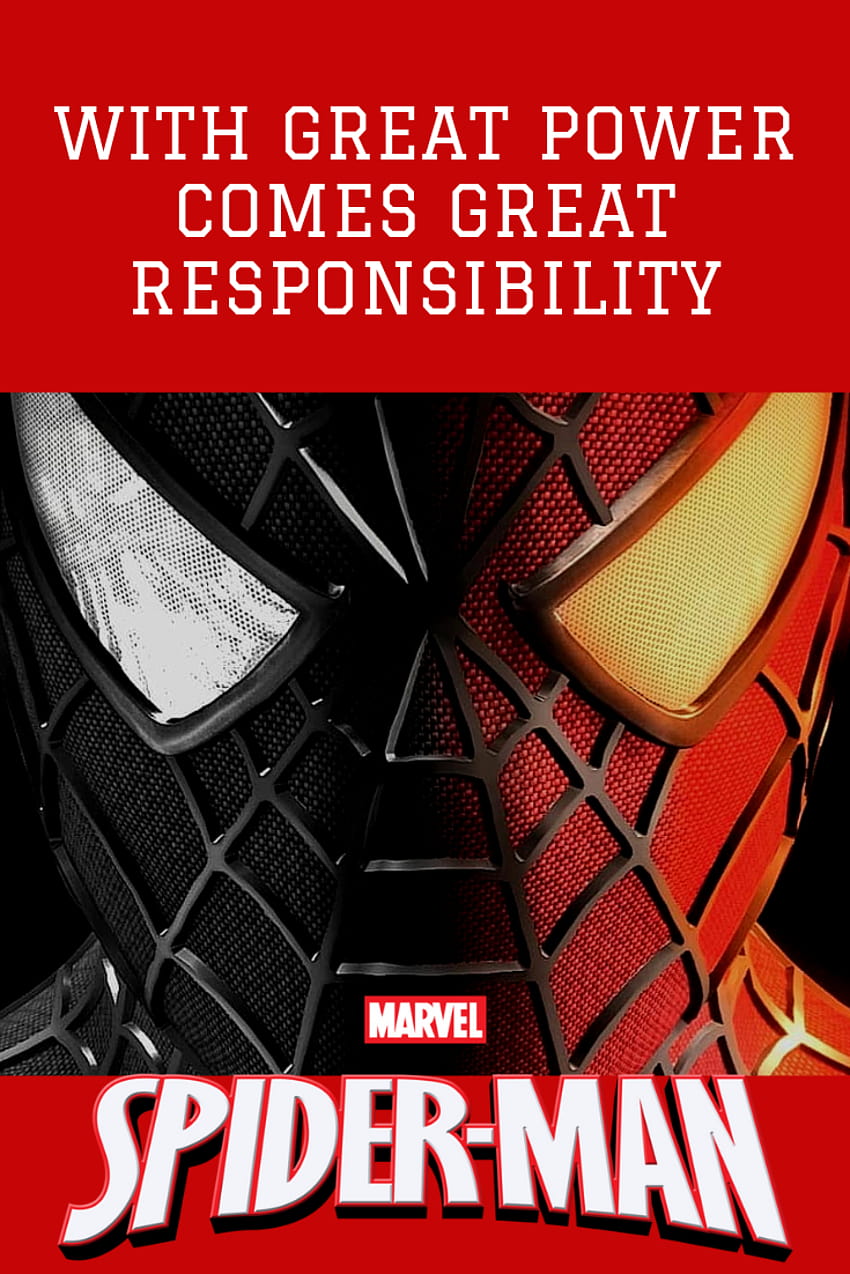 With Great Power Comes Great Responsibility HD phone wallpaper