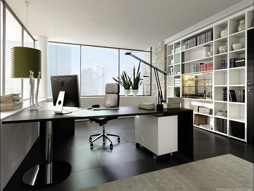 Stunning Wallpapers in 20 Home Office and Study Spaces | Home Design Lover