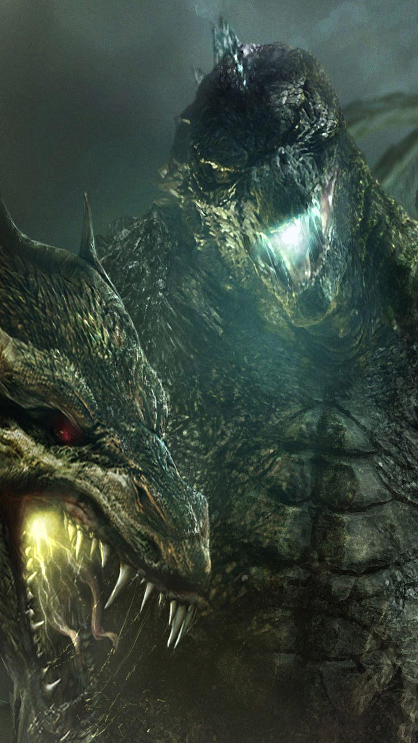 Godzilla vs King Ghidorah Godzilla Rei dos Monstros, fogo godzilla Papel de parede de celular HD