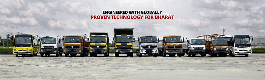 BharatBenz Caminhões, Ônibus, Veículo Comercial, Veículo Pesado papel de parede HD