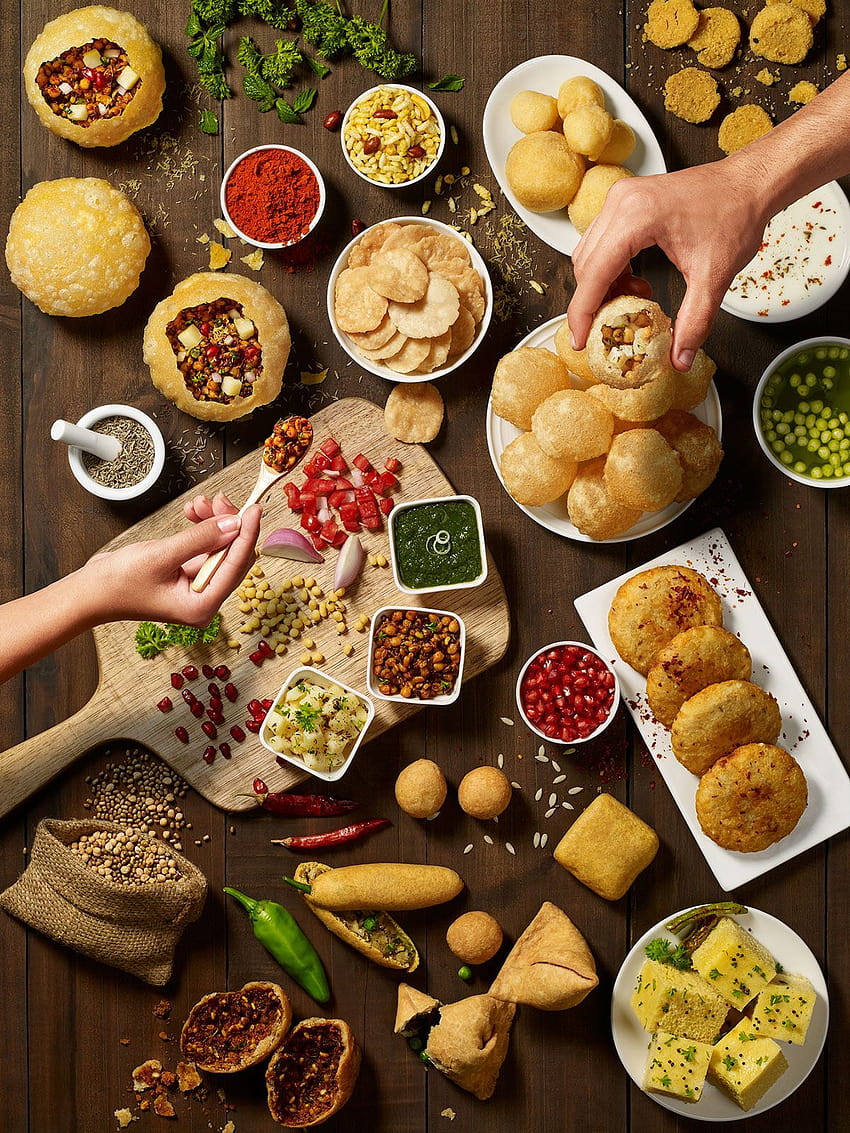 Food Boards on Behance, indian snacks HD phone wallpaper