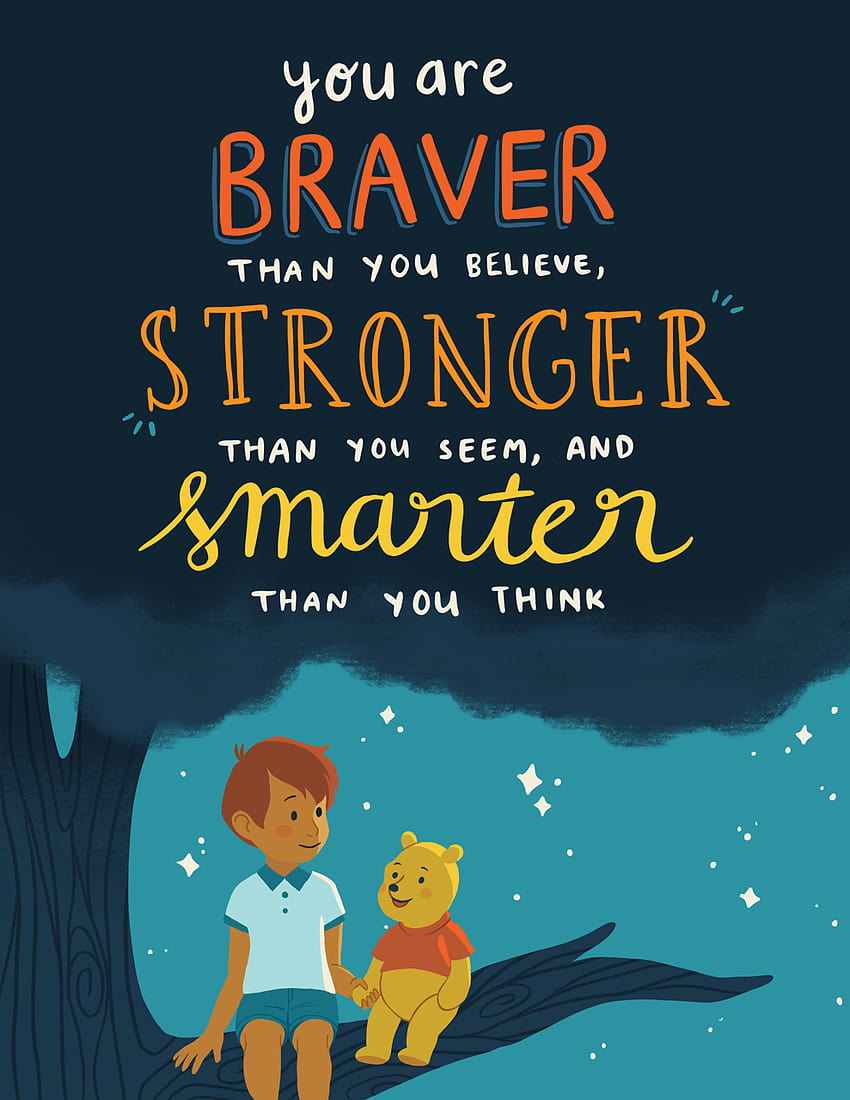 Pin on inspirational and quotespinterest, you are braver than you believe you are stronger than you seem and smarter than you think HD phone wallpaper