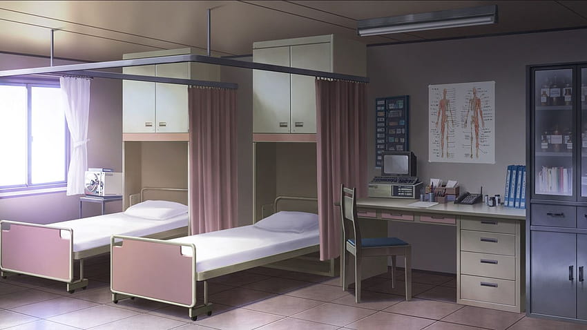 Hospital Room With A Bed And Desk Inside The Room Background Hospital Room  Picture Background Image And Wallpaper for Free Download
