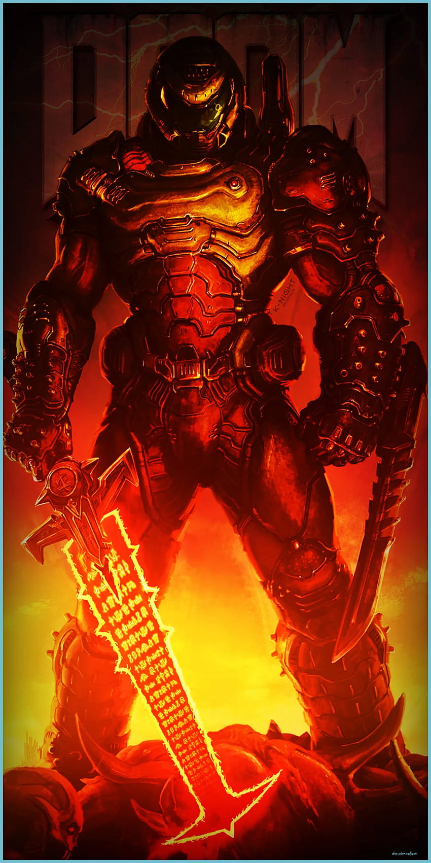 Doom Slayer Mobile มือถือดูมสเลเยอร์ วอลล์เปเปอร์โทรศัพท์ HD