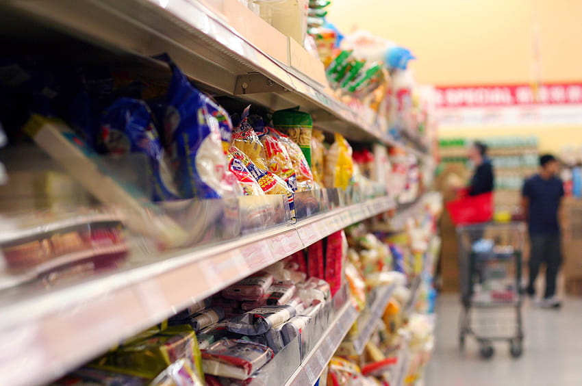 Gobierno de Canadá mejora el etiquetado de productos alimenticios halal, supermercado fondo de pantalla