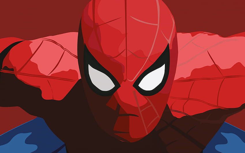 Spider Man Minimal posted by Ryan Mercado, spider man minimalist laptop HD wallpaper