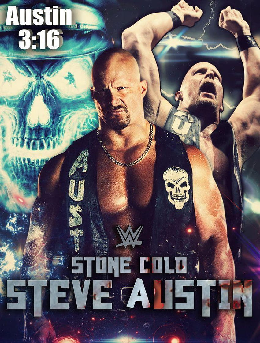 WWE Stone Cold Steve Austin Poster by ShahzamanAbbasi HD phone wallpaper