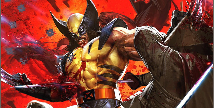 XMen Wolverine Fight Artwork Marvel Comics Marvel Dave Wilkins, marvel wolverine HD тапет