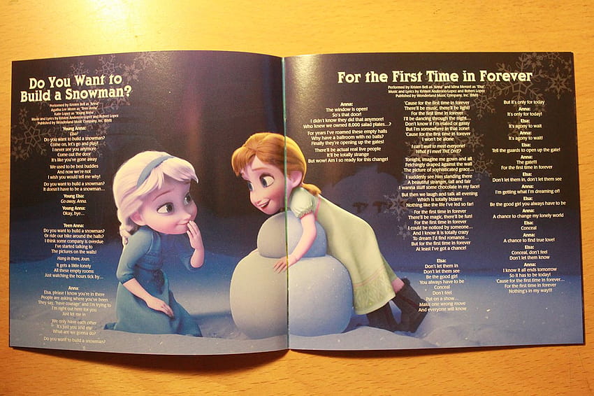 Frozen Soundtrack Edycja Deluxe Broszura, książeczka Tapeta HD