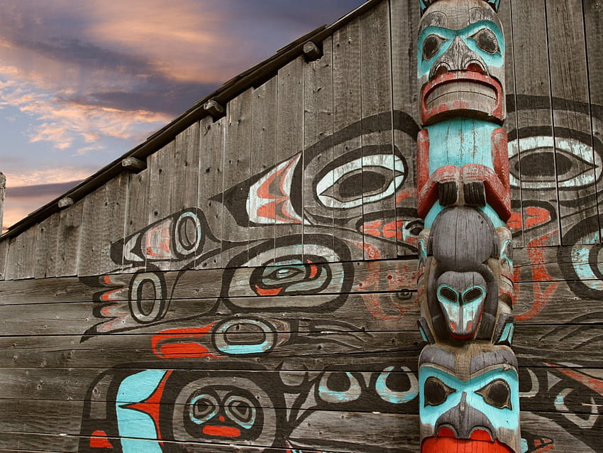 Tlingit totem, totem poles HD wallpaper