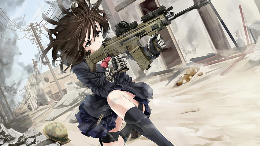 Waffen, Strümpfe, Call, Of, Duty, Eotech, Anime, Anime, Girls, Acr / und Mobile Backgrounds, Call of Duty Girl HD-Hintergrundbild