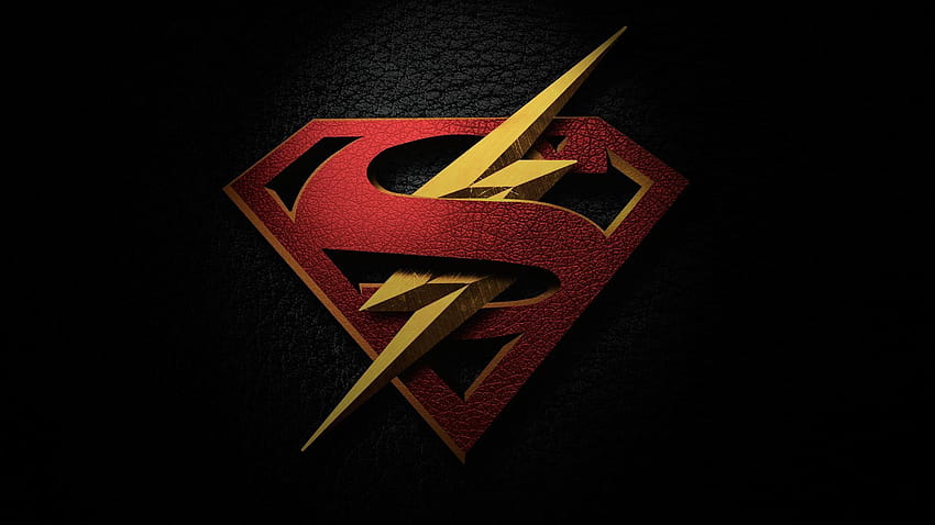 Blitzsymbol, Supergirl und der Blitz HD-Hintergrundbild