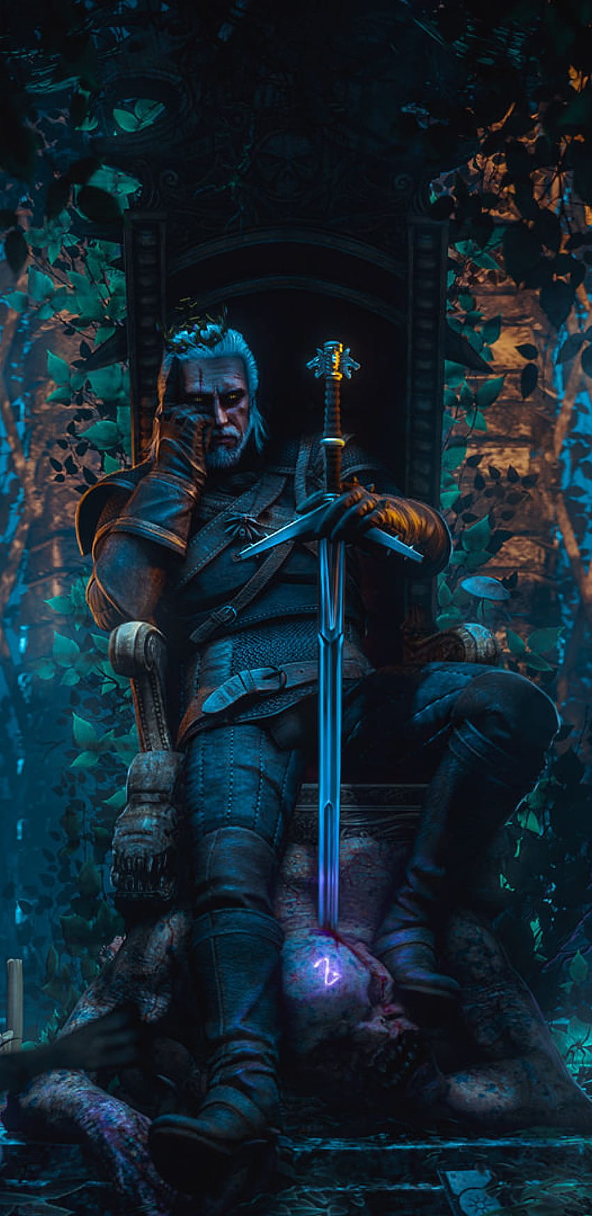 1440x2960 ​​Geralt Of Rivia The Witcher 3 Samsung Galaxy Note 9,8, S9,S8,S Q , Игри и фонове, the witcher android HD тапет за телефон
