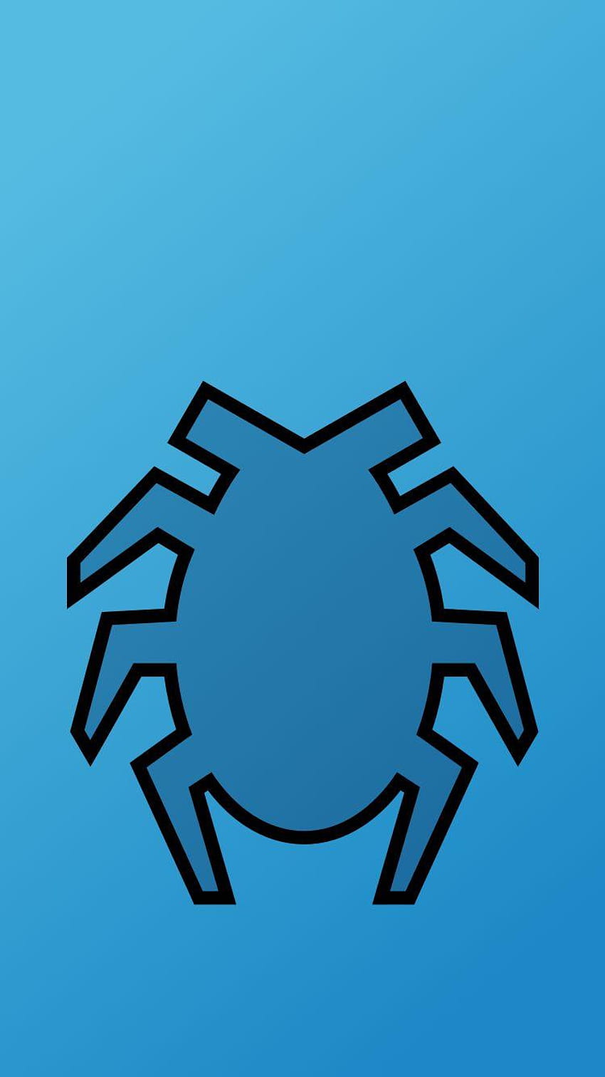 iphone kumbang biru wallpaper ponsel HD
