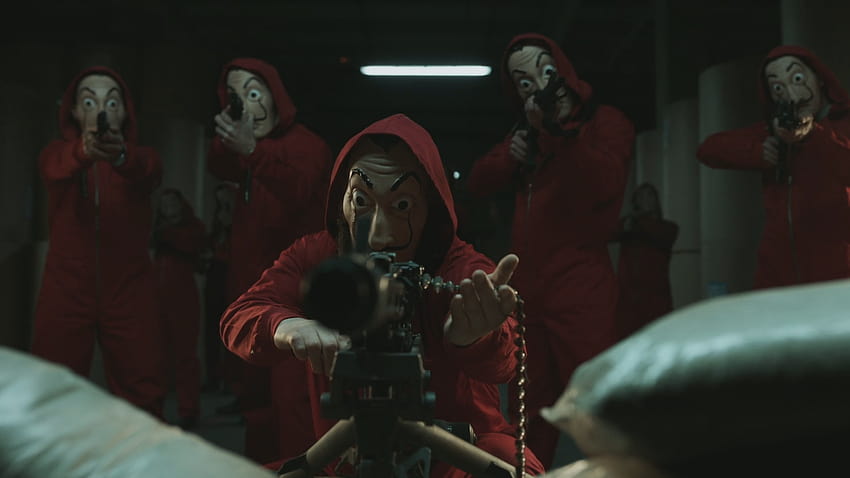 Iphone Money Heist, profesor de robo de dinero fondo de pantalla