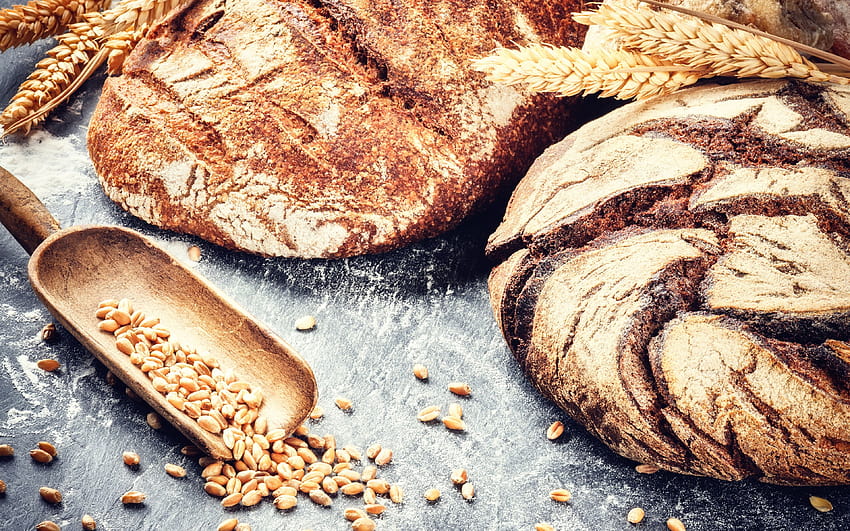 Lonjakan gandum Roti Makanan 3840x2400, roti gandum Wallpaper HD