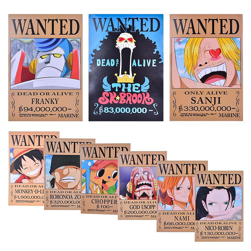 One Piece Wanted Poster ...animenimania.blogspot HD phone wallpaper ...