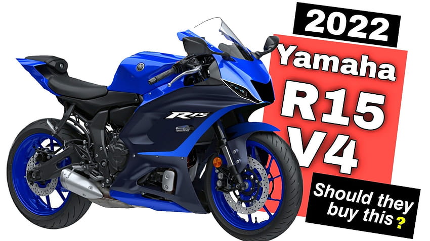 2022 Yamaha R15 V4 primo progetto fuori Sfondo HD