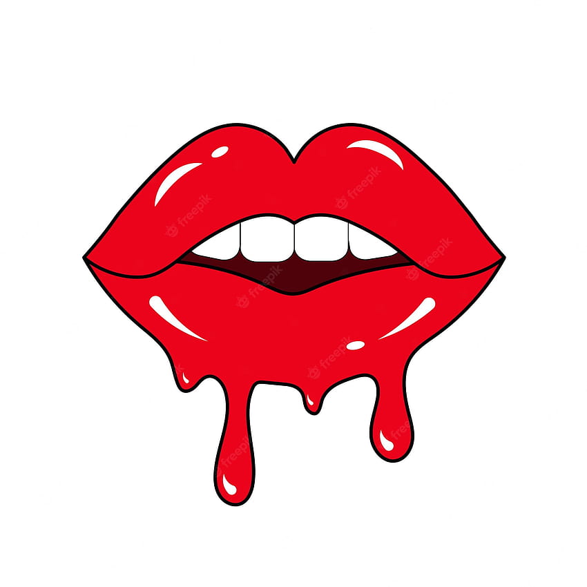 Dripping lips Vectors & Illustrations for, drip lips HD phone wallpaper