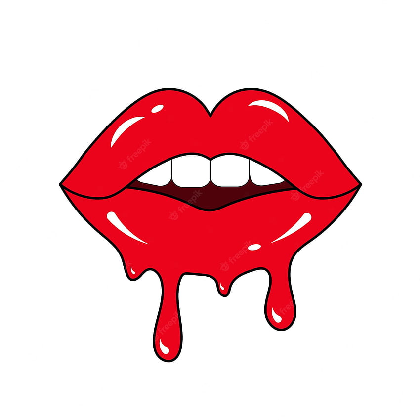 Dripping lips Vectors & Illustrations for, drip lips HD phone wallpaper ...