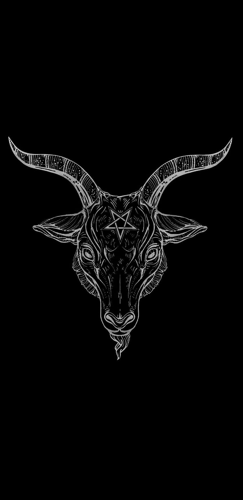 Satan's goat, black goat HD phone wallpaper