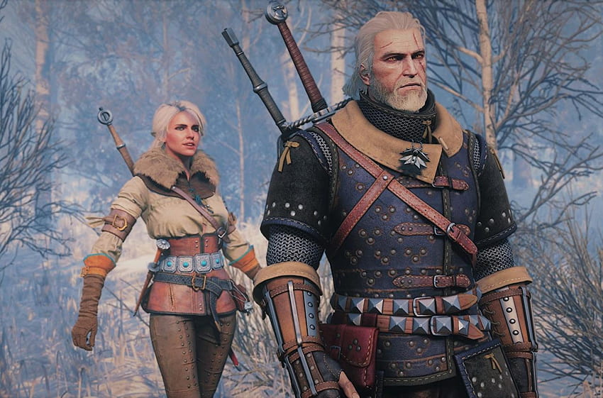 Wiedźmin 3: Dziki Gon Geralt of Rivia Warriors Ciri kobieta, ciri i geralt Tapeta HD