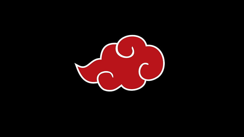 logotipo de akatsuki, akatsuki naruto fondo de pantalla