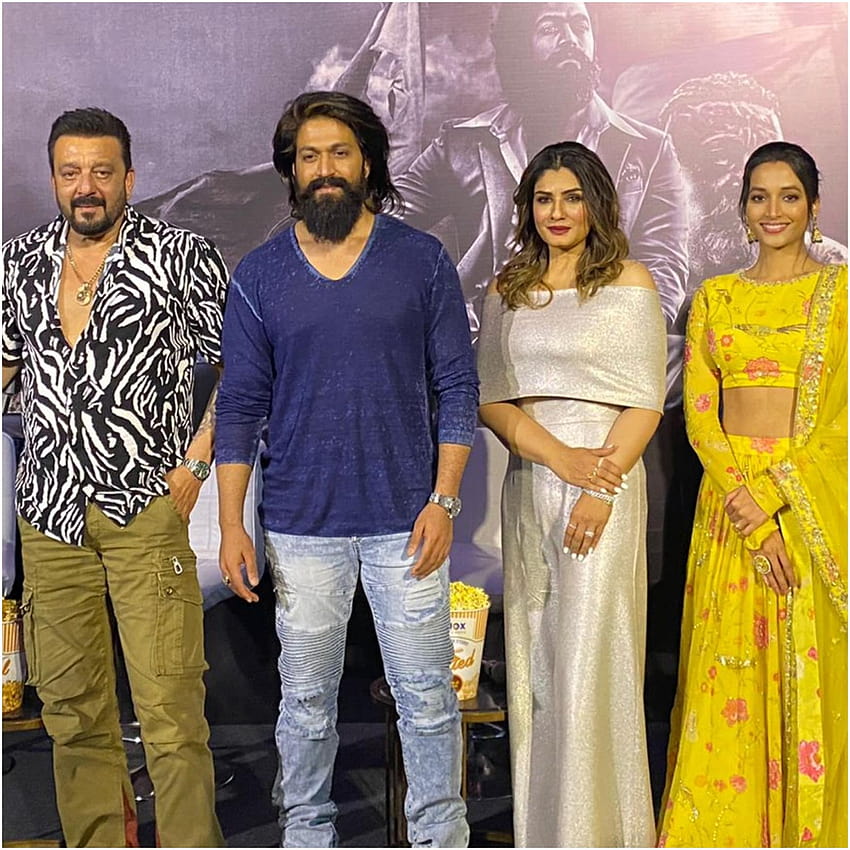 KGF Chapter 2: Yash, Sanjay Dutt Visit Delhi As They Talk About Their Much, yash and srinidhi HD phone wallpaper