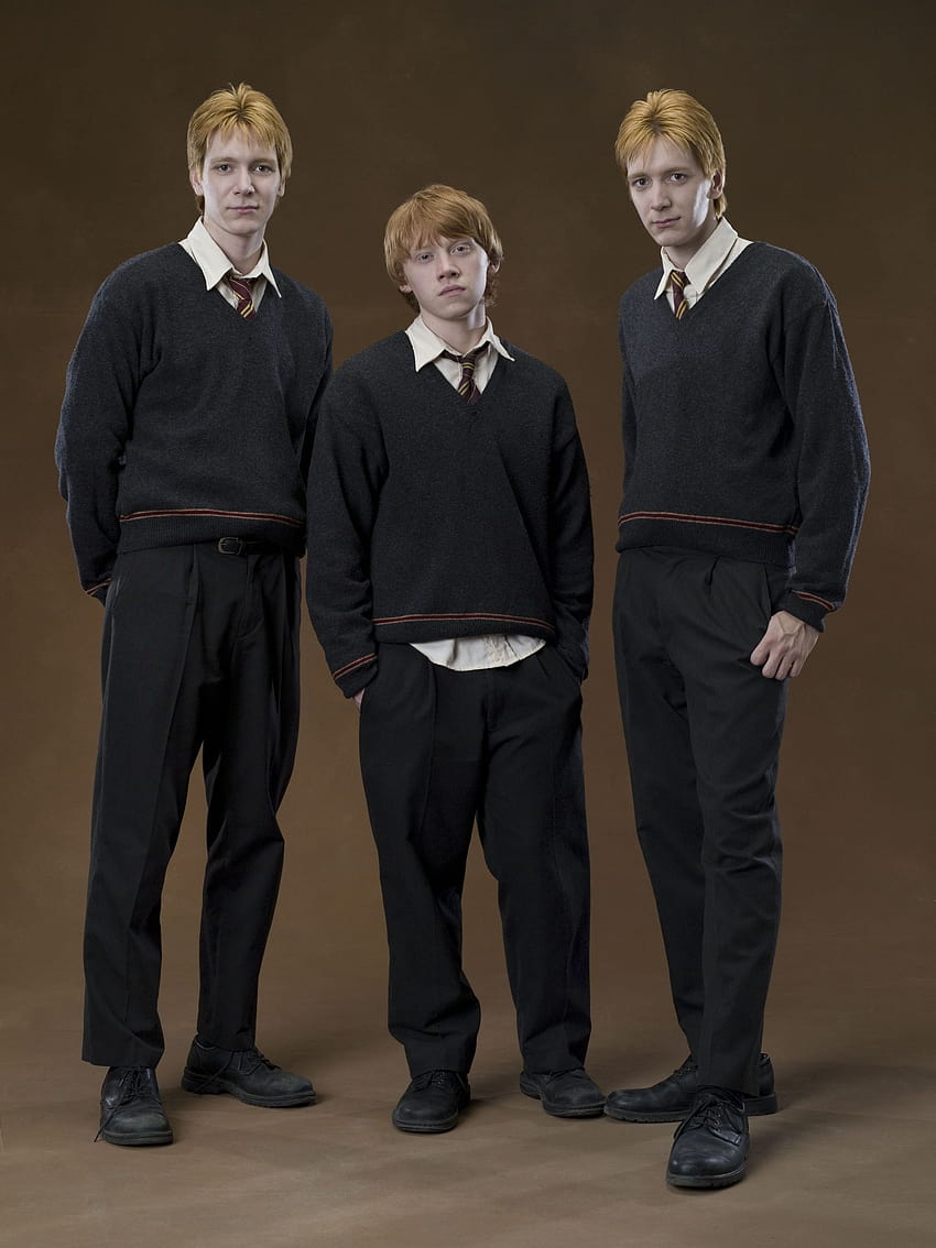 harry potter rupert grint ron weasley fred weasley george weasley oliver phelps james phelps 2249 High Quality ,High Definition HD phone wallpaper