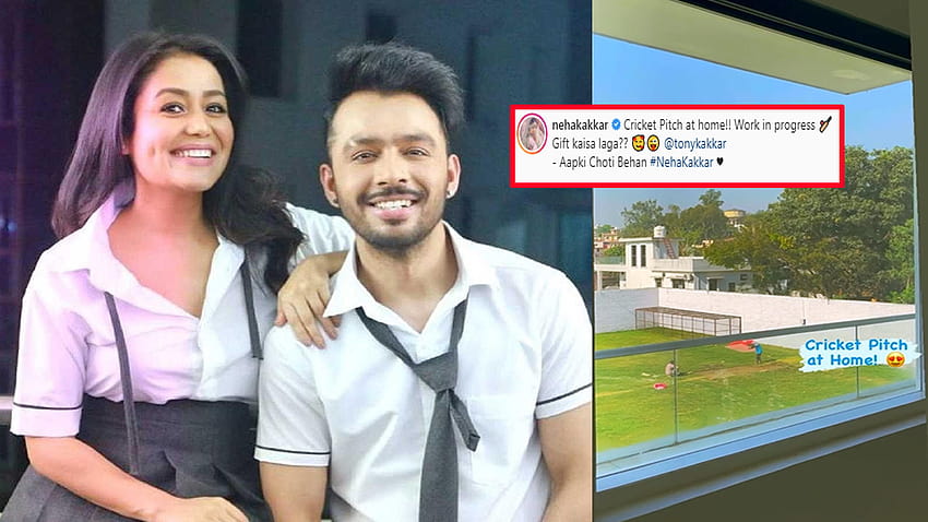 Tony Kakkar calls himself 'lucky' after sister Neha Kakkar gifts him a cricket pitch at home; hubby Rohanpreet says, 'Mere liye bhi surprise gift ho gaya' HD wallpaper