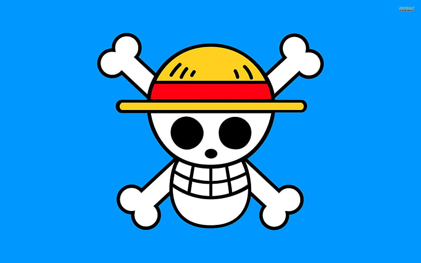 4 One Piece Logo, straw hat logo HD wallpaper