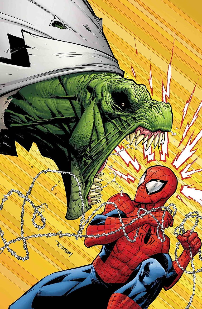 spiderman vs lizard wallpaper
