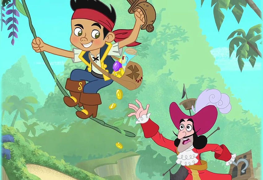 Jake and the Never Land Pirates Jake and Captain Hook HD wallpaper