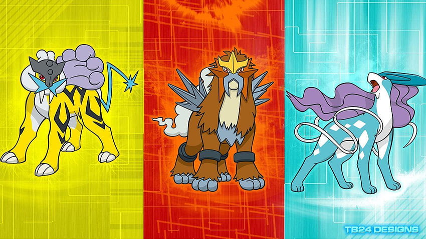 Raikou Entei Suicune By Tb Designs Hd Wallpaper Pxfuel