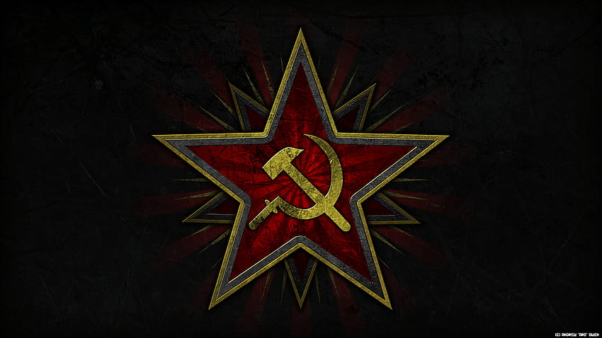 Soviet, hammer and sickle HD wallpaper