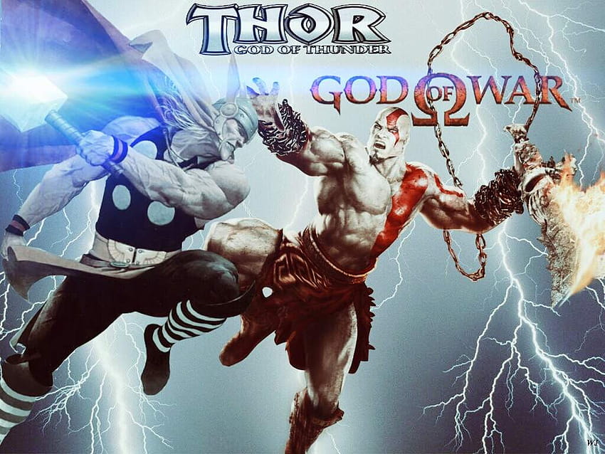 Kratos vs thor - God of War photo (44711763) - fanpop