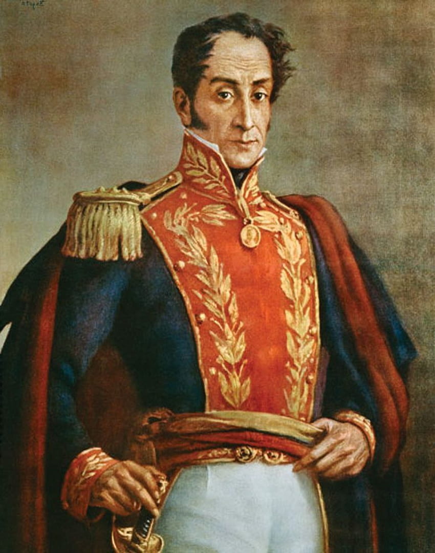Head of war in America Bolivar. Biography Simon Bolivar HD phone wallpaper