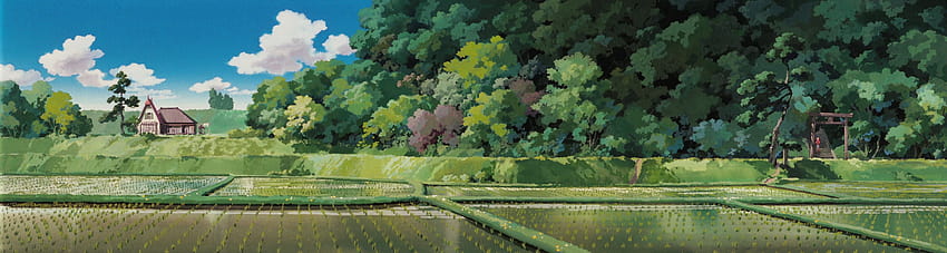 Studio Ghibli Dual Monitor HD wallpaper