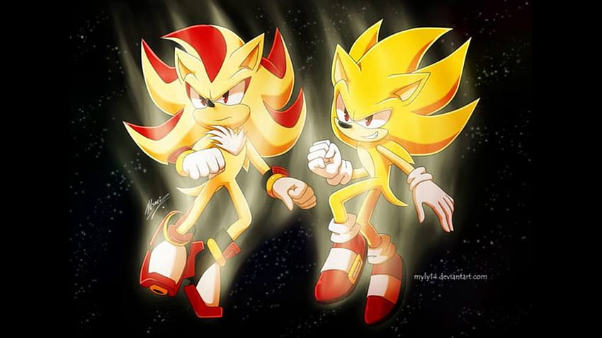 Super Sonic And Super Shadow And Super Silver, super sonic super silver and super shadow HD wallpaper
