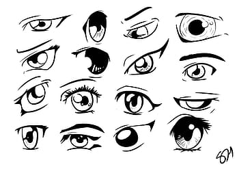 Different Style Male Anime  Manga Eyes Drawing Guide  AnimeOutline