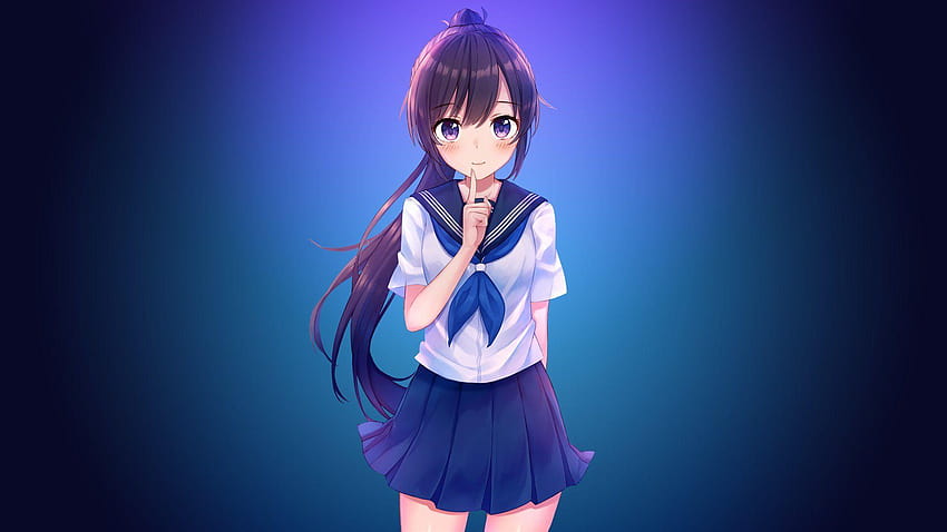 Anime Girl With Ponytail HD Png Download  vhv