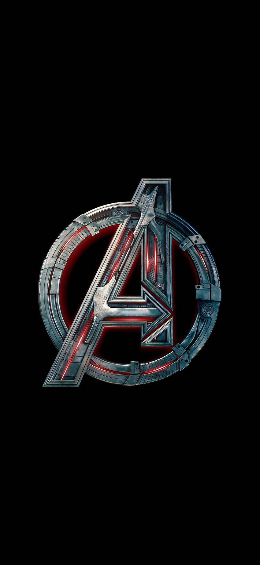 Avengers-Logo, Avengers-Telefon dunkel HD-Handy-Hintergrundbild
