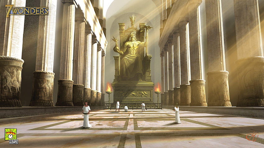 Estátua de Zeus em Olympia papel de parede HD