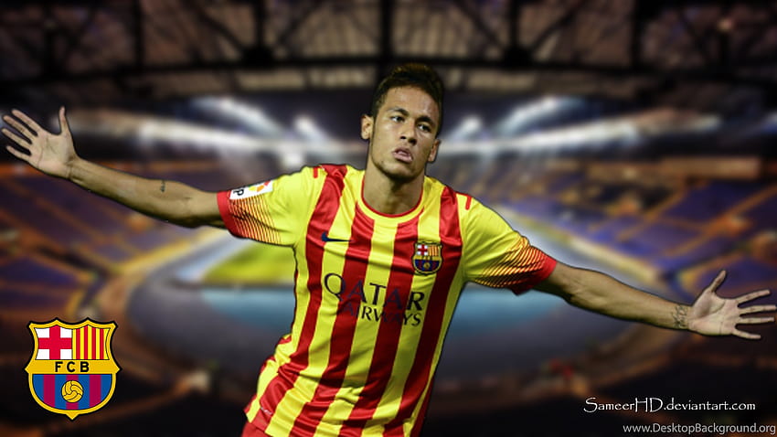 FC Barcelona Neymar Jr By Sameer On DeviantArt Backgrounds, neymar jr barcelona HD wallpaper