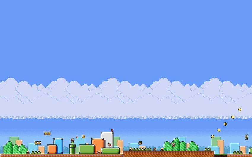 : Juego Super Mario Bros. , Fondo De HD-Hintergrundbild