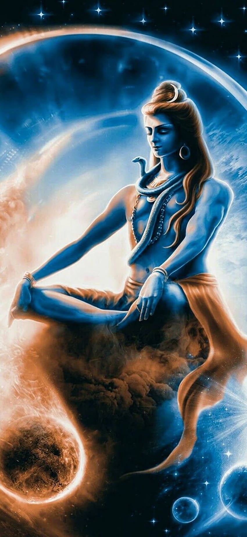 Най-уникалният и Ultra Shiva, хиндуистки бог Mahadev Full за мобилни устройства HD тапет за телефон